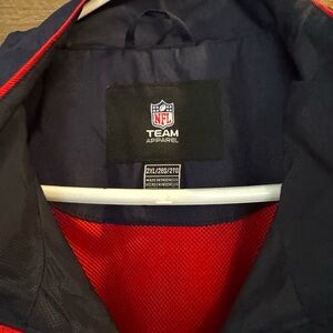 Men’s New England Patriots Reebok jacket, navy and red, size 2X